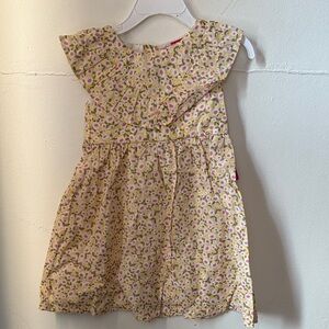 Penelope Mack Floral Kids Dress - Cream and Pink